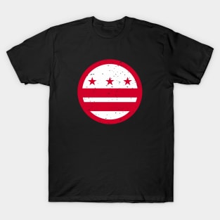 Retro Washington DC City Flag // Vintage District of Columbia Grunge Emblem T-Shirt